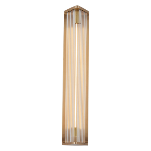 Alora Lighting Elisa Carlucci Sabre Vintage Brass LED Vertical Bathroom Light