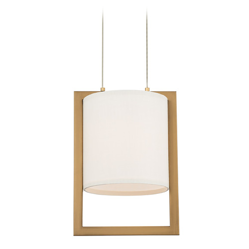 Park Avenue 12-Inch LED Pendant in Aged Brass by WAC Lighting