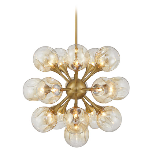Savoy House Lighting Matisse Warm Brass Chandelier