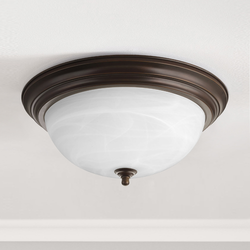 Progress Lighting 15.25-Inch Flush Mount in Antique Bronze by Progress Lighting P3926-20