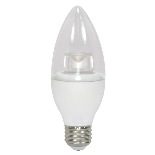 LED Bulb Flame Medium Base 290-Degree 3000K 120V Dimmable by Satco Lighting