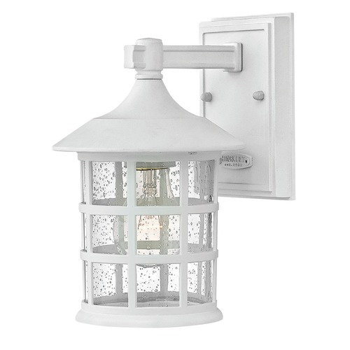 Seeded Glass Outdoor Wall Light Classic White by Hinkley Lighting