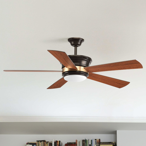 Progress Lighting Harranvale Antique Bronze LED Ceiling Fan by Progress Lighting P2540-2030K