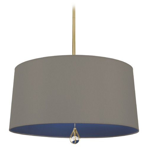 Williamsburg Custis Modern Brass Pendant by Robert Abbey