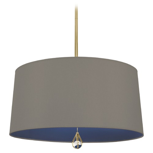 Robert Abbey Lighting Williamsburg Custis Modern Brass Pendant by Robert Abbey BN329