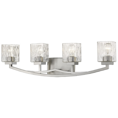 Z-Lite Zaid Brushed Nickel Bathroom Light by Z-Lite 1929-4V-BN