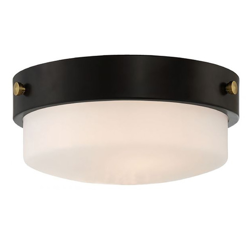 Oak Street Flat Black Flush Mount by Craftmade Lighting