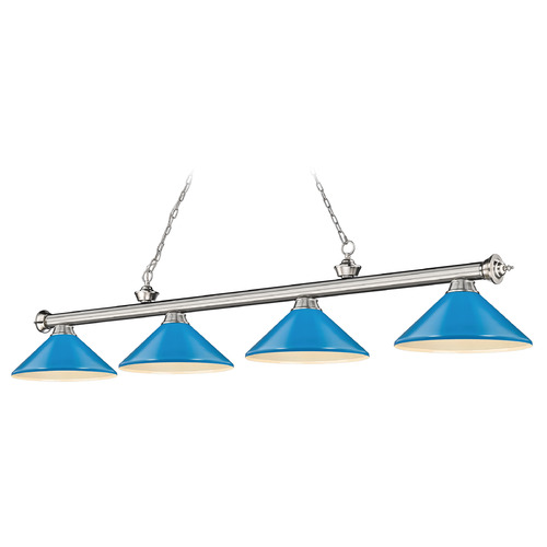 Cordon Brushed Nickel Billiard Light by Z-Lite