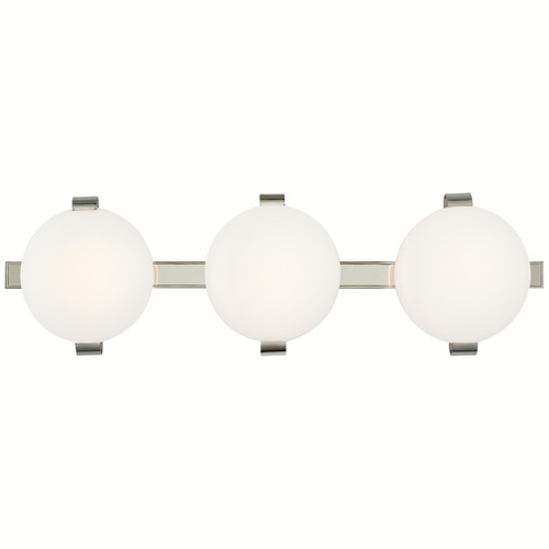 Visual Comfort Signature Collection Champalimaud Marisol LED Bath Bar in Polished Nickel by VC Signature CD2015PN-WG