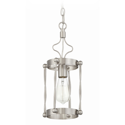 Craftmade Lighting Jolenne Brushed Polished Nickel Mini Pendant by Craftmade Lighting 57091-BNK