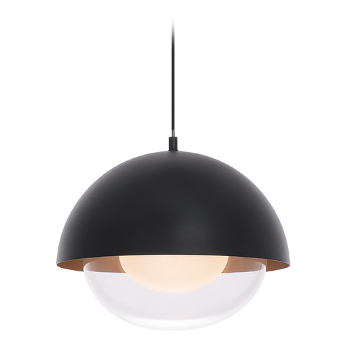 WAC Lighting Dome 10-Inch LED Pendant in Black & Gold by WAC Lighting PD-37310-BK&GO