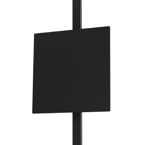 Continuum 6.50-Inch Square Wall Washer Track Light in Black by ET2 Lighting
