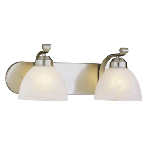 Minka Lavery 2-Light Bathroom Light in Brushed Nickel by Minka Lavery 5422-84