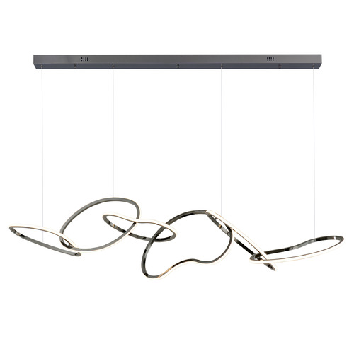 Unity Black Chrome LED Linear Light by ET2 Lighting