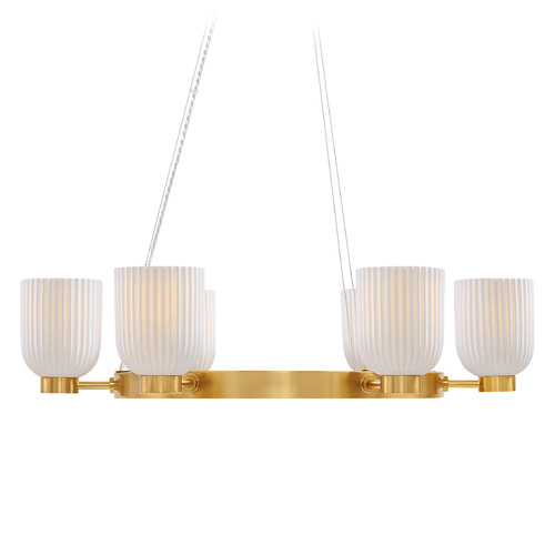 Savoy House Savoy House Lighting Breegan Jane Isla Blanca Warm Brass Chandelier 1-3170-6-322