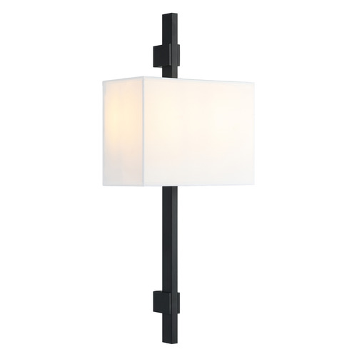 Matteo Lighting Badgley Matte Black LED Sconce