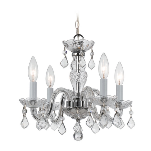Traditional Crystal Chandelier in Polished Chrome by Crystorama Lighting