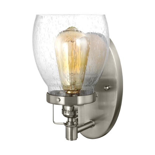 Belton Sconce in Brushed Nickel by Generation Lighting