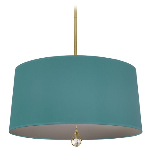 Robert Abbey Lighting Williamsburg Custis Modern Brass Pendant by Robert Abbey BN330