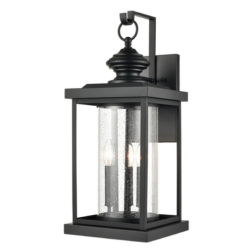 Elk Lighting Elk Lighting Minersville Matte Black Outdoor Wall Light 45452/3