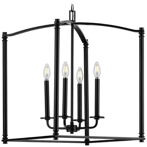 Progress Lighting Winslett Matte Black Pendant Light