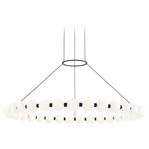Orbet 36-Inch LED Chandelier in Black by Visual Comfort Modern