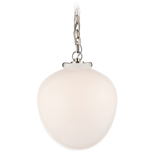 Visual Comfort Signature Collection Thomas OBrien Katie Acorn Pendant in Nickel by Visual Comfort Signature TOB5226PNG2WG