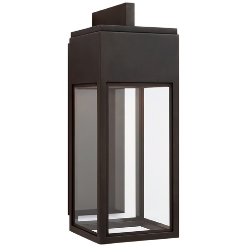 Visual Comfort Signature Collection Chapman & Myers Irvine Medium Wall Lantern in Bronze by Visual Comfort Signature CHO2441BZCG