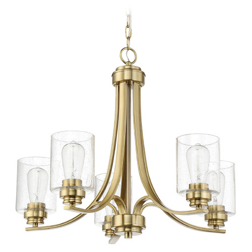 Bolden Satin Brass Chandelier by Craftmade Lighting