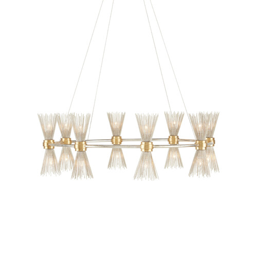 Novatude 33.75-In Chandelier in Gold & Silver by Currey & Co Lighting