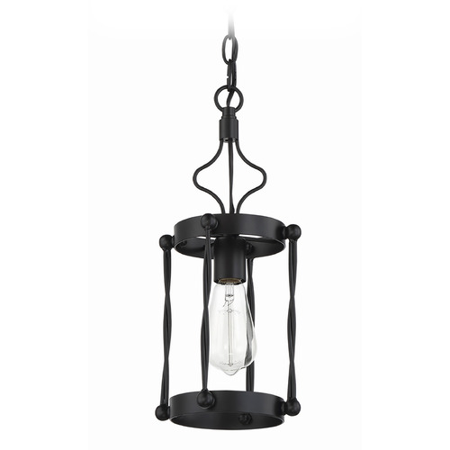 Craftmade Lighting Jolenne Flat Black Mini Pendant by Craftmade Lighting 57091-FB