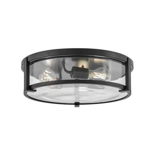 Hinkley Lowell 3-Light Black Flush Mount by Hinkley Lighting 3243BK-CL