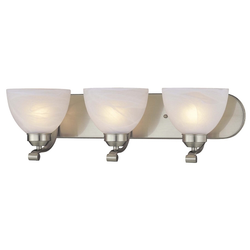 3-Light Bathroom Light in Brushed Nickel by Minka Lavery
