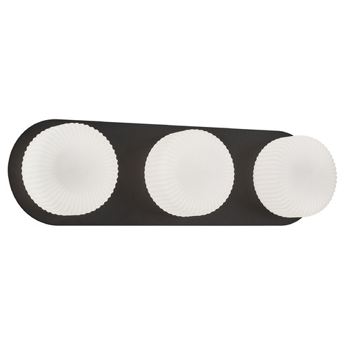 Matteo Lighting Knobbel Matte Black LED Vertical Bathroom Light by Matteo Lighting S01303MBOP