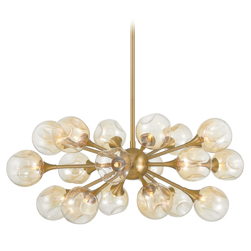 Savoy House Lighting Matisse Warm Brass Chandelier