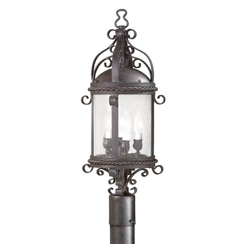 Troy Lighting Pamplona 26.75-Inch Outdoor Post Light in Old Bronze by Troy Lighting PCD9123OBZ