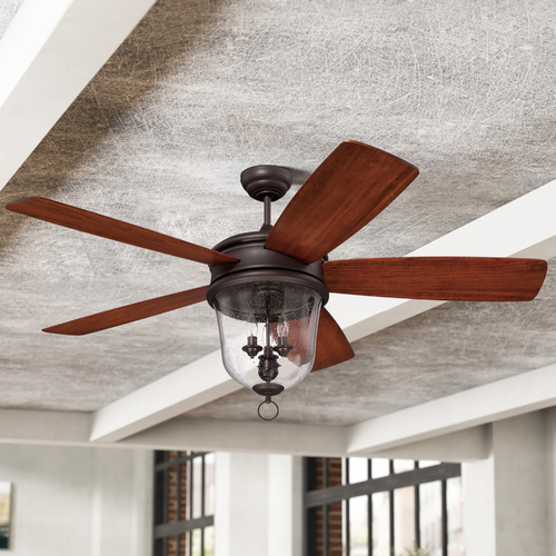 Craftmade Lighting Fredericksburg 60-Inch Oiled Bronze Gilded Fan by Craftmade Lighting FB60OBG5