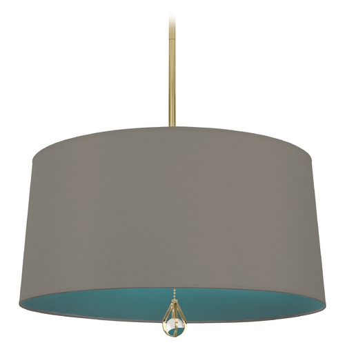Williamsburg Custis Modern Brass Pendant by Robert Abbey