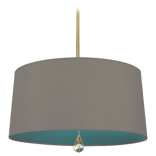 Robert Abbey Lighting Williamsburg Custis Modern Brass Pendant by Robert Abbey BN331