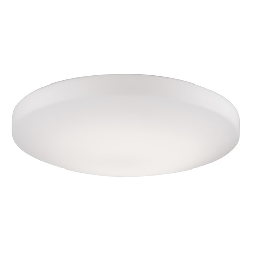 Modern White LED Flush Mount with White Shade 3000K 910LM by Kuzco Lighting