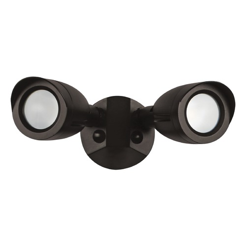 20W LED 2-Head Bullet Security Light 1900LM 4000K 120-277V Bronze by Satco Lighting