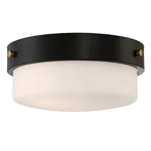 Craftmade Lighting Oak Street Flat Black Flush Mount by Craftmade Lighting X3214-FB