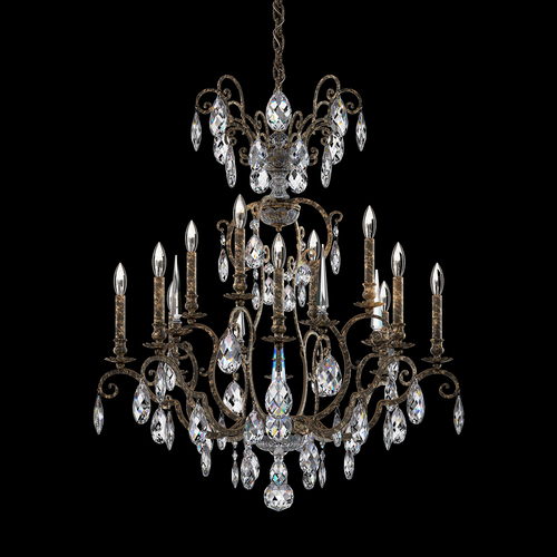 Renaissance Nouveau Heirloom Bronze Crystal Chandelier by Schonbek Lighting