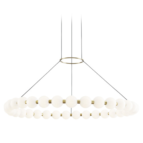 Visual Comfort Modern Collection Orbet 36-Inch LED Chandelier in Brass by Visual Comfort Modern 700OBT36NB-LED927