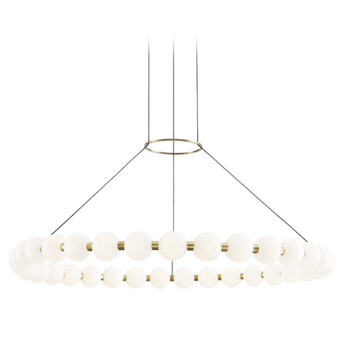 Orbet 36-Inch LED Chandelier in Brass by Visual Comfort Modern