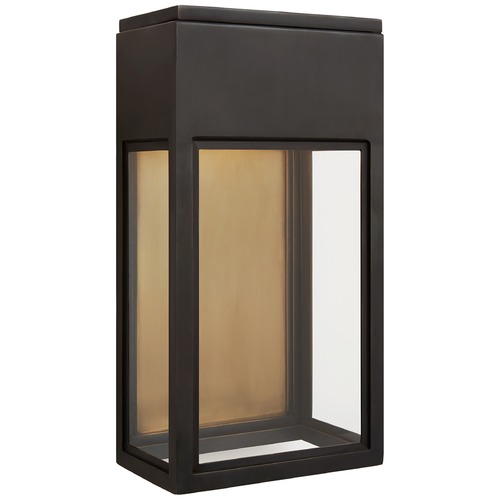 Visual Comfort Signature Collection Chapman & Myers Irvine Small Wall Lantern in Bronze by Visual Comfort Signature CHO2444BZCG