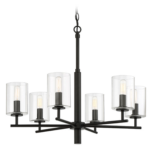 Hailie Flat Black Chandelier by Craftmade Lighting