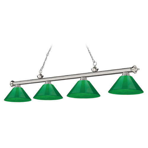 Cordon Brushed Nickel Billiard Light by Z-Lite