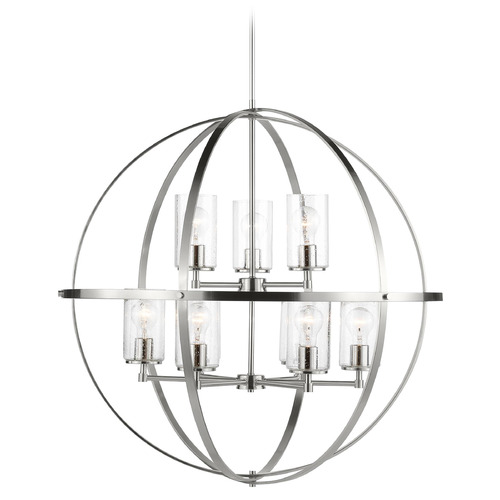 Generation Lighting Alturas 32.50-Inch Brushed Nickel Chandelier by Generation Lighting 3124679-962