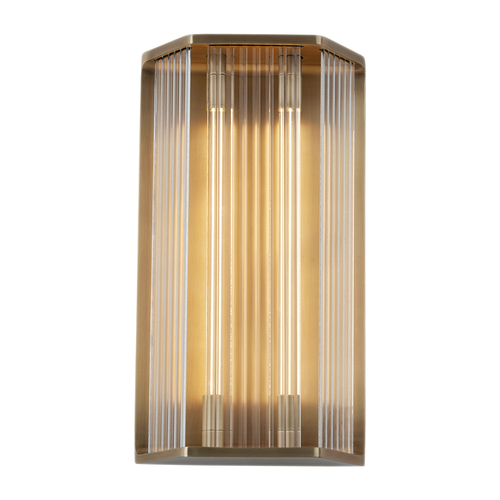 Alora Lighting Elisa Carlucci Sabre Vintage Brass LED Vertical Bathroom Light
